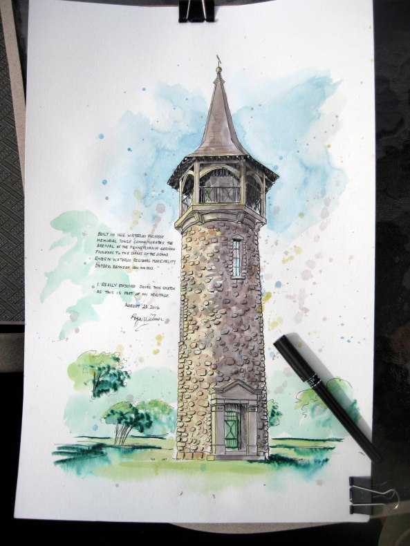 Pioneer Tower Sketch